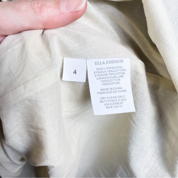 Ulla Johnson Minerva Patchwork Dress Blue Gold Size 4 - Picture 11 of 16